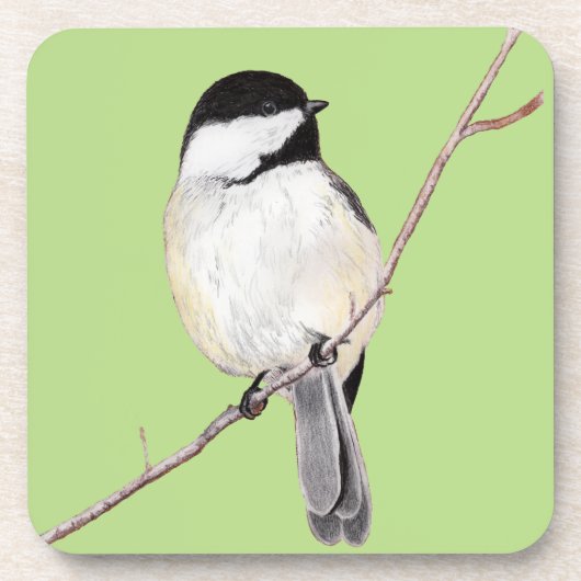Chickadee Getränkeuntersetzer (Vorderseite)