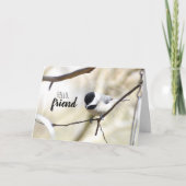 Chickadee Grußkarte Karte (Vorderseite)