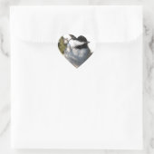 Chickadee Herz-Aufkleber (Tasche)
