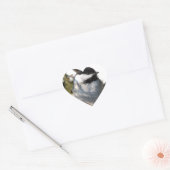Chickadee Herz-Aufkleber (Umschlag)