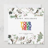 Chickadee Holiday Business Logo Weihnachten (Vorderseite)