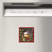 CHICKADEE HOLIDAY Magnet (In Situ (Geschirrspüler))