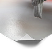 Chickadee im Winter Fotodruck (Ecke)