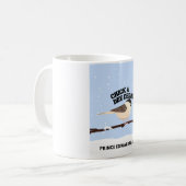 Chickadee im Winter PEI-Tasse Kaffeetasse (Vorderseite Links)