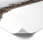 Chickadee im Winter Poster (Ecke)