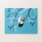 Chickadee in Baumzweig Puzzle (Horizontal)