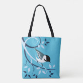 Chickadee in Baumzweig Tasche (Rückseite)