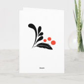 Chickadee Karte (Rückseite)