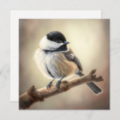 Chickadee-Karte (Vorne/Hinten)