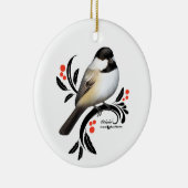Chickadee Keramik Ornament (Rechts)