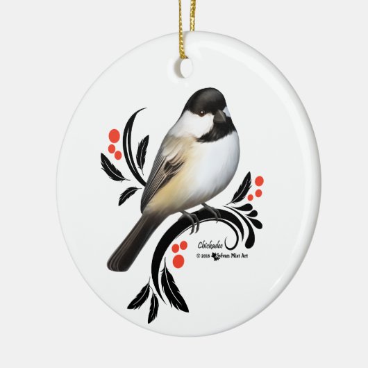 Chickadee Keramik Ornament (Links)