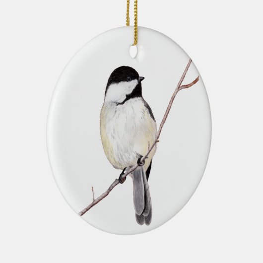 Chickadee Keramik Ornament (Rechts)