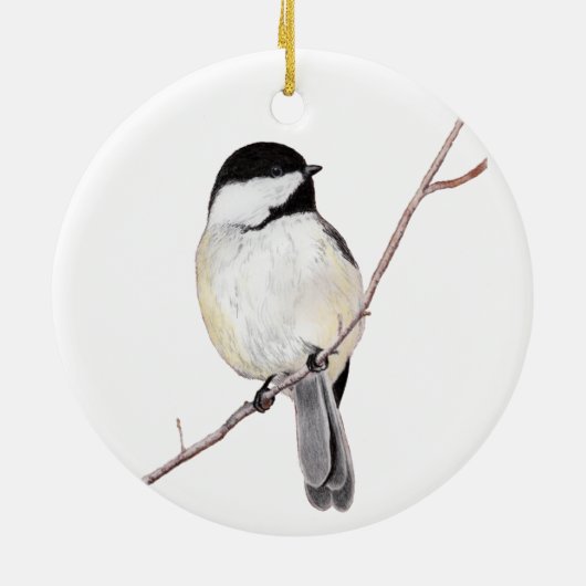 Chickadee Keramik Ornament (Hinten)