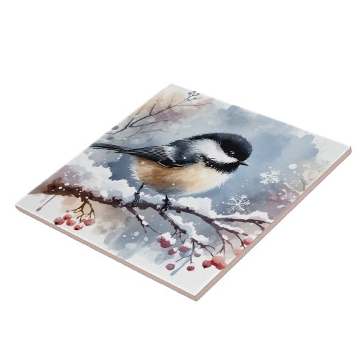 Chickadee Keramik Tile Fliese (Seite)