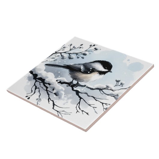 Chickadee Keramik Tile Fliese (Seite)