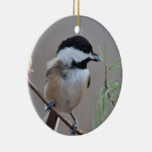 Chickadee Keramikornament (Rechts)