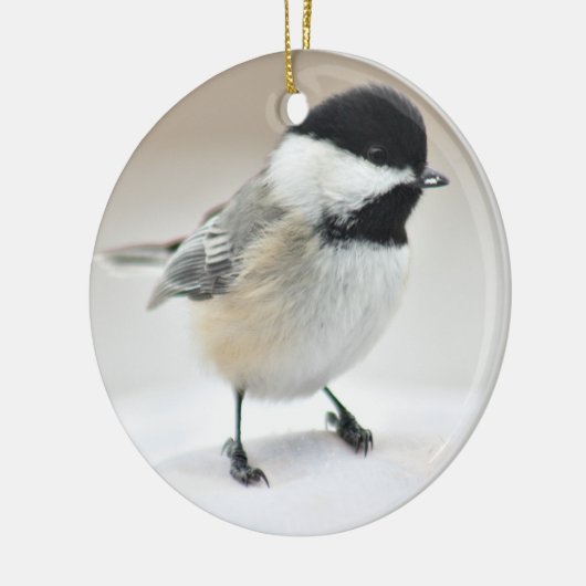 Chickadee Keramikornament (Links)