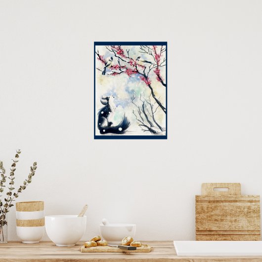 Chickadee Kitten Poster (Küche)