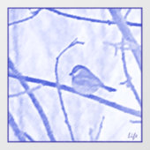 Chickadee Life Window Fensteraufkleber (Blatt)