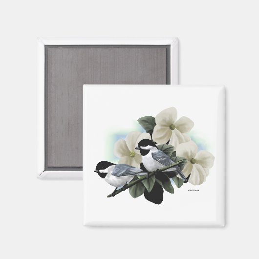 Chickadee Magnet (Vorderseite/Rückseite)
