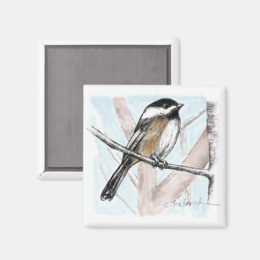 Chickadee Magnet (Vorderseite/Rückseite)