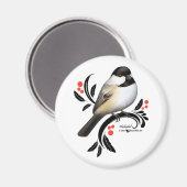 Chickadee Magnet (Vorderseite/Rückseite)