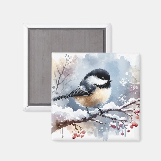 Chickadee Magnet (Vorderseite/Rückseite)
