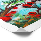 Chickadee Malerei Art Printing Poster (Ecke)