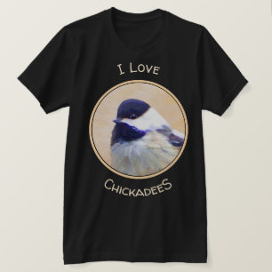 Chickadee Malerei - Original Bird Art T-Shirt