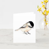 Chickadee Malerei Wasserfarbe Karte