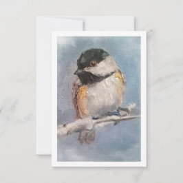 Chickadee Mitteilungskarte