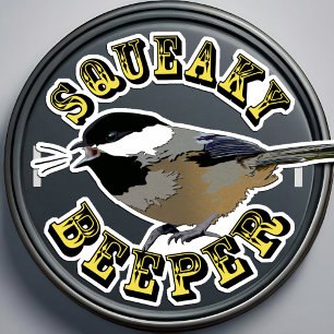 Chickadee Niedlich Bird Squeaky Beeper Aufkleber
