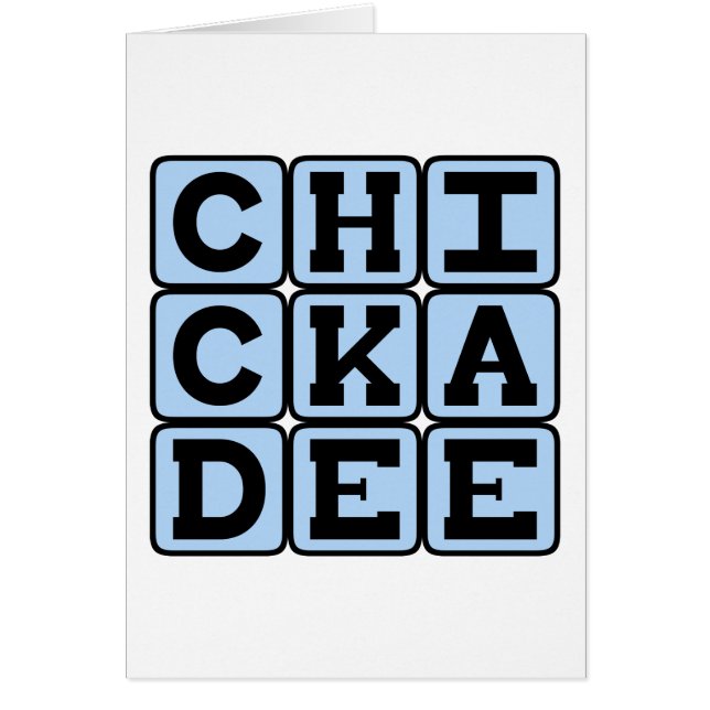 Chickadee, Nordamerikanischer Vogel (Vorne)