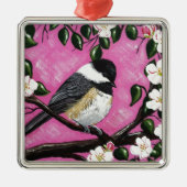 Chickadee Ornament Aus Metall (Vorne)