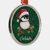 Chickadee Ornament Aus Metall (Rechts)