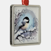 Chickadee Ornament Aus Metall (Rechts)