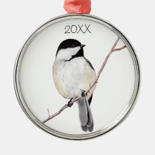 Chickadee Ornament Aus Metall