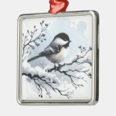 Chickadee Ornament Aus Metall (Links)
