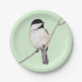 Chickadee Pappteller (Vorderseite)