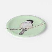 Chickadee Pappteller (Schrägansicht)
