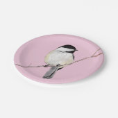 Chickadee Pappteller (Schrägansicht)