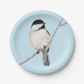 Chickadee Pappteller (Vorderseite)