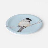 Chickadee Pappteller (Schrägansicht)