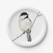 Chickadee Pappteller (Vorderseite)