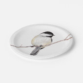 Chickadee Pappteller (Schrägansicht)