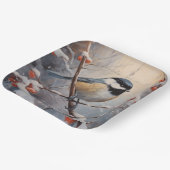 Chickadee Pappteller (Gewinkelt)