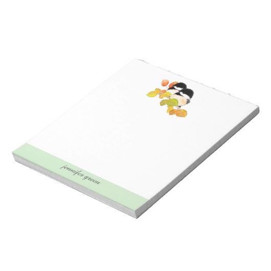 Chickadee Personalisiert Notepad Notizblock (Rotiert)