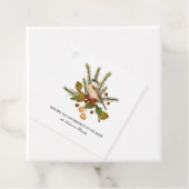 Chickadee Pine Branch Holly Weihnachtsgeschenk Geschenkanhänger (Beispiel)