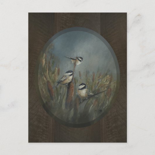 Chickadee Pond Postkarte (Vorderseite)