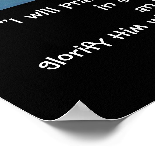 CHICKADEE/PRAISE GOTT POSTER (Ecke)